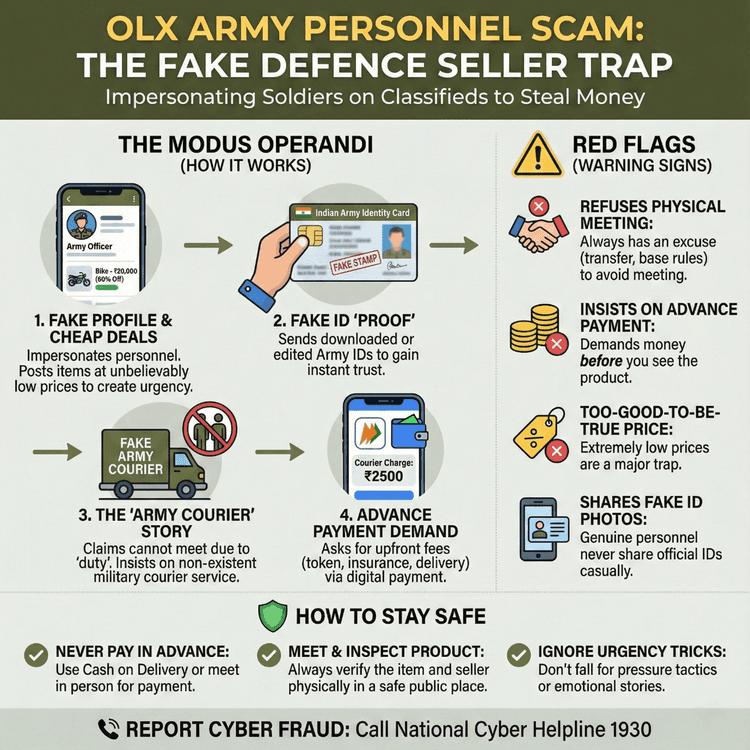 OLX Army Personnel Scam: How Thousands of Buyers Are Getting Trapped in India