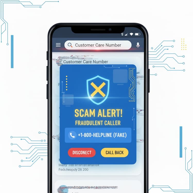 Fake Customer Care Scams in India 2025: How Fraudsters Use Google Search and WhatsApp to Trap You